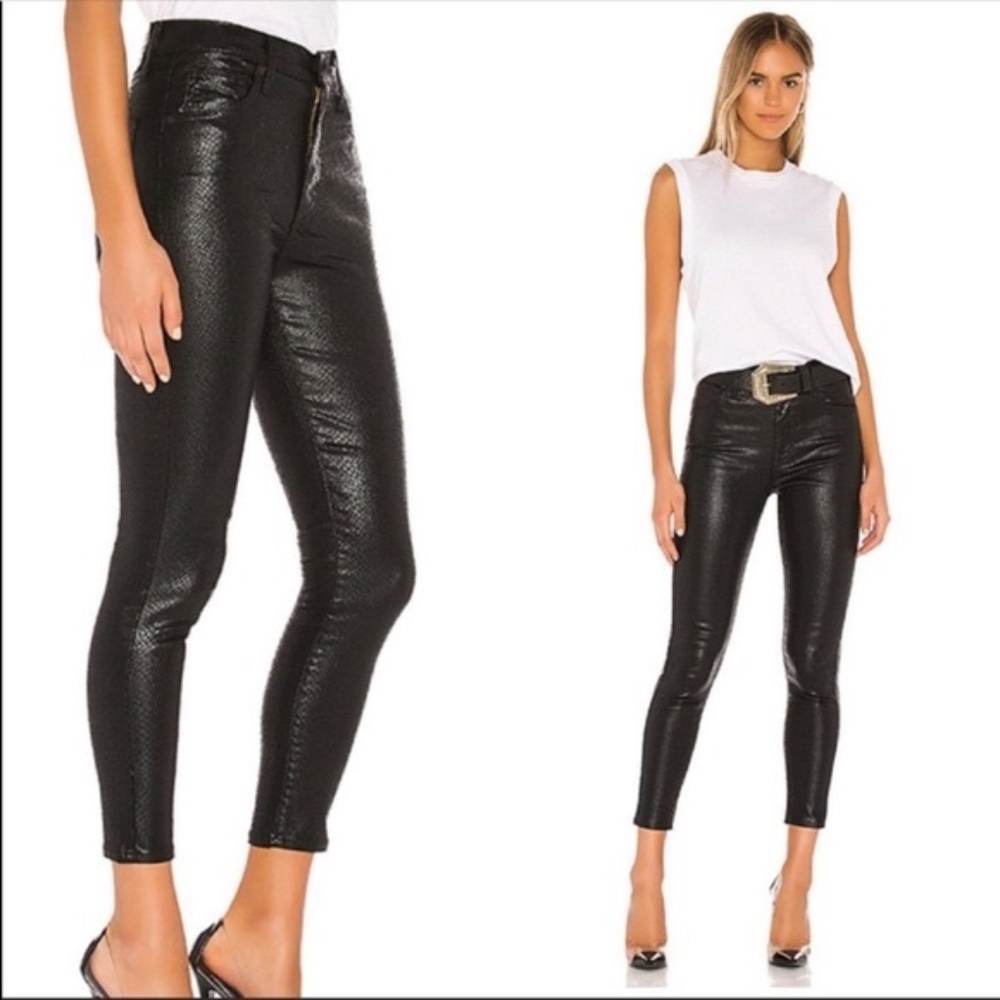 Levi's Black Snake-Texture Skinny Pants